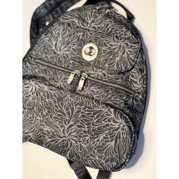 Baggallini Naples Convertible Backpack Sling Mid Blossom Silvertone RFID Travel main image 8